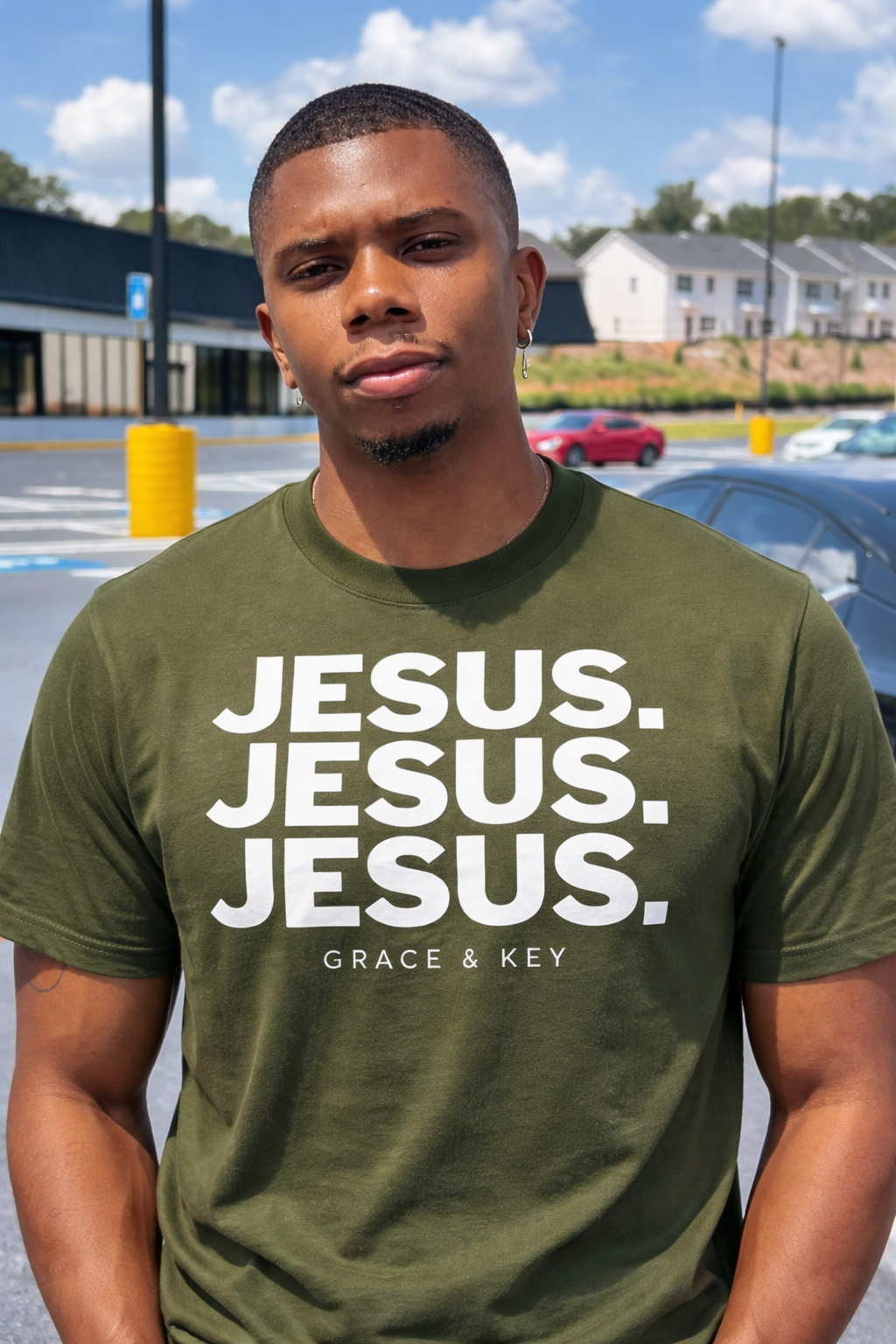 Jesus Tee - Olive