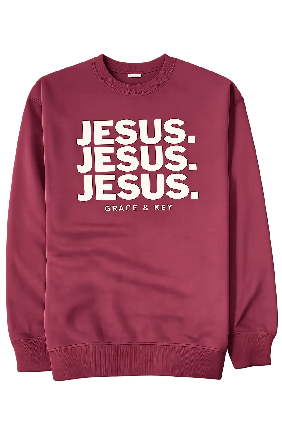 Jesus Crewneck - Maroon