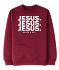 Jesus Crewneck - Maroon