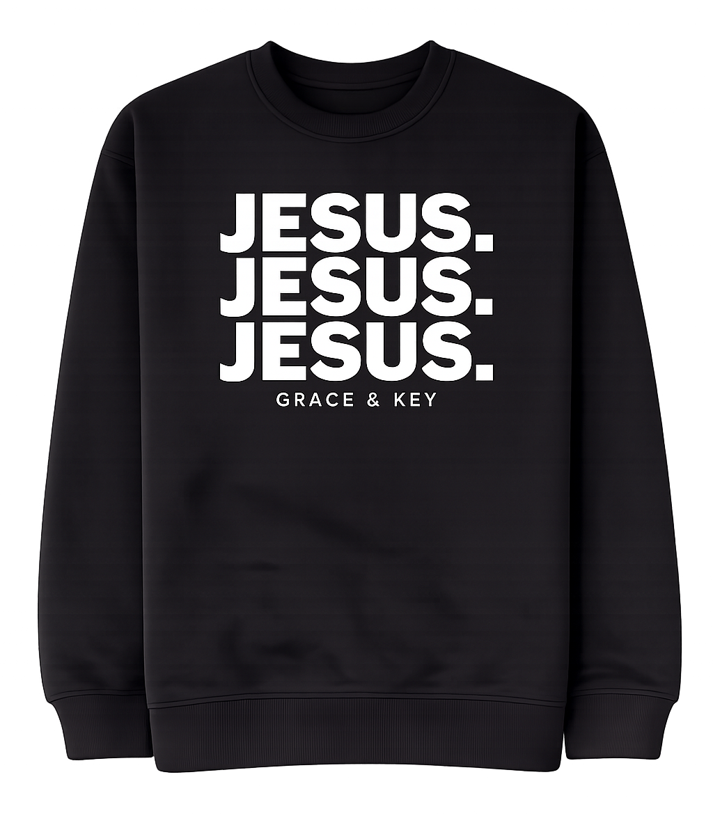 Jesus Crewneck- Black